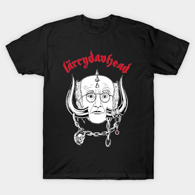 Curb Your Motorhead vs Larry David T-Shirt by RhysDawson